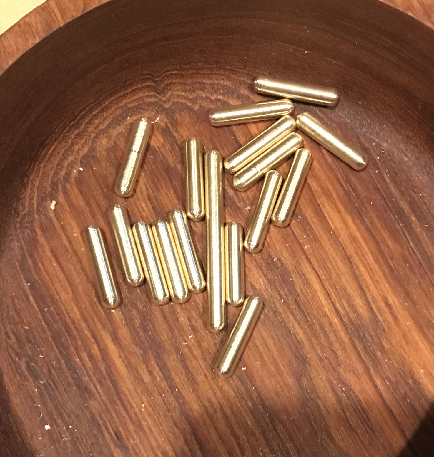 The seventeen rods with rounded ends